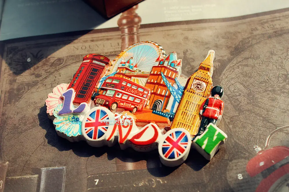 Памятники в Лондон Великобритания туристический сувенир для путешествий 3D