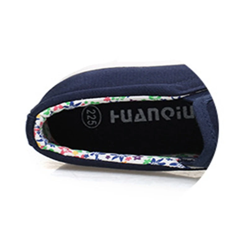 Женские парусиновые Лоферы HUANQIU Белые Повседневные лоферы на плоской платформе