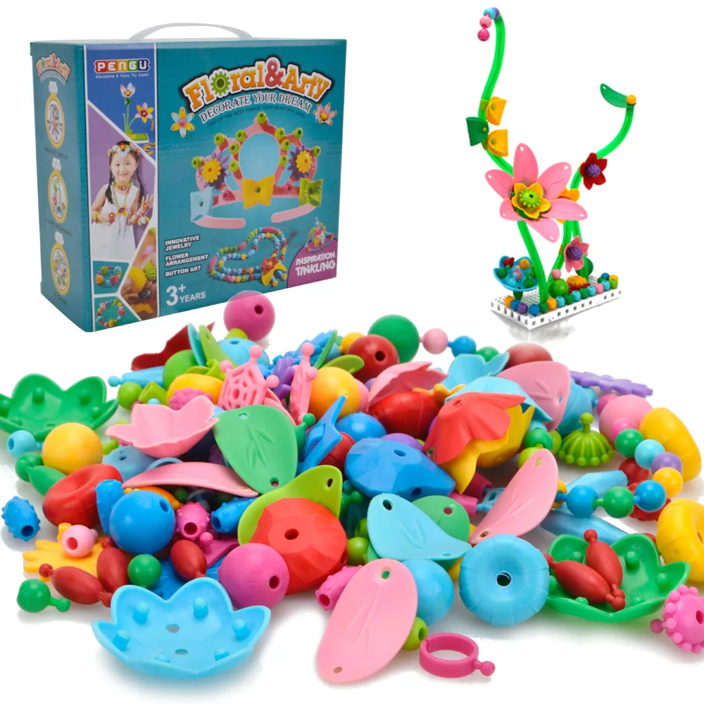 Поп бусы девушки игрушка 269 штук Рукоделие Набор для украшений Мода развлечение