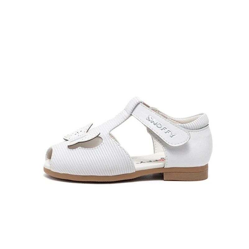 

Summer Kids Children Sandals Fashion Girls Flat Princess Leather Shoes Butterfly Open Toe Baby Girl Sandals School Shoes TX472