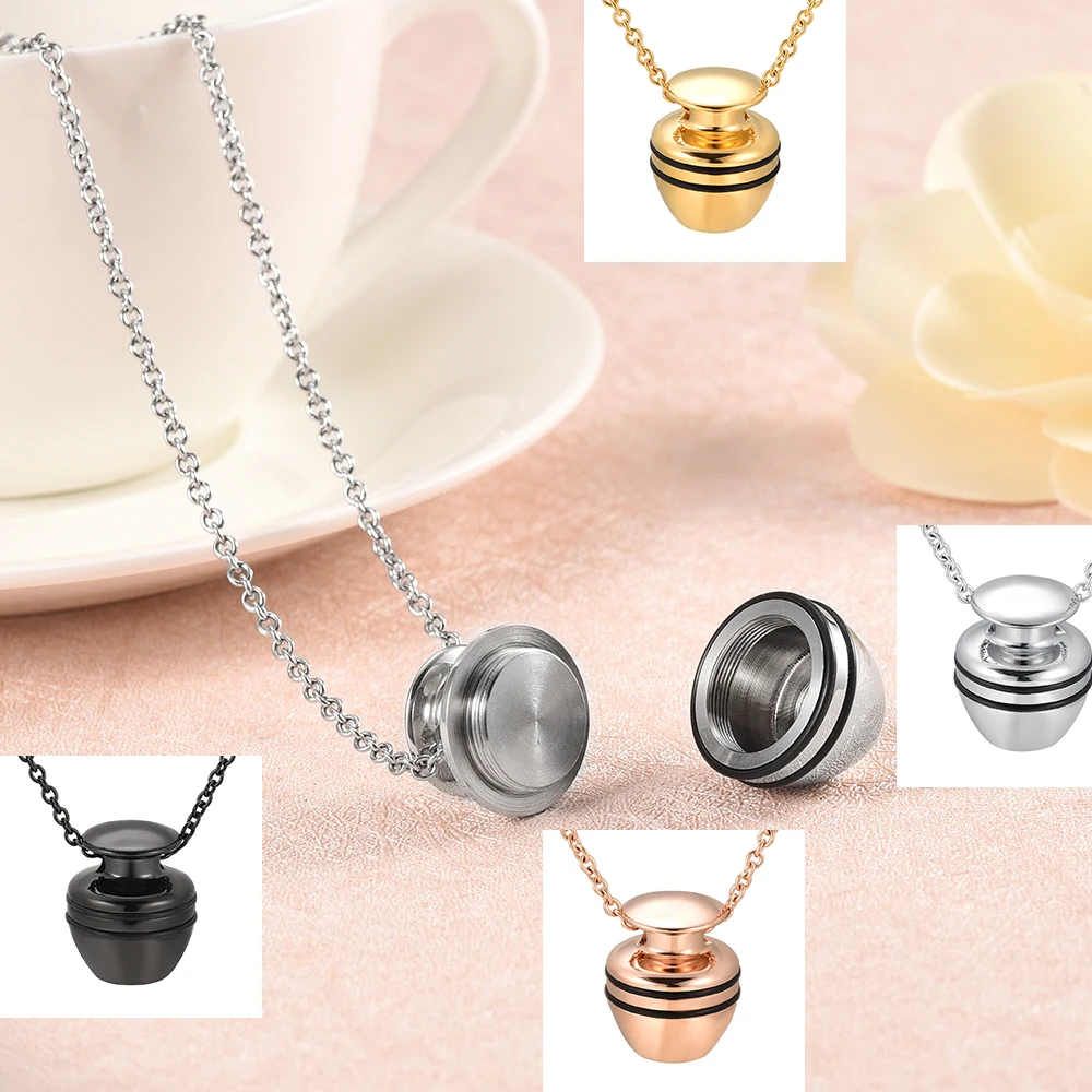 Похоронные урны из нержавеющей стали Mini памятный кулон для праха сувенир