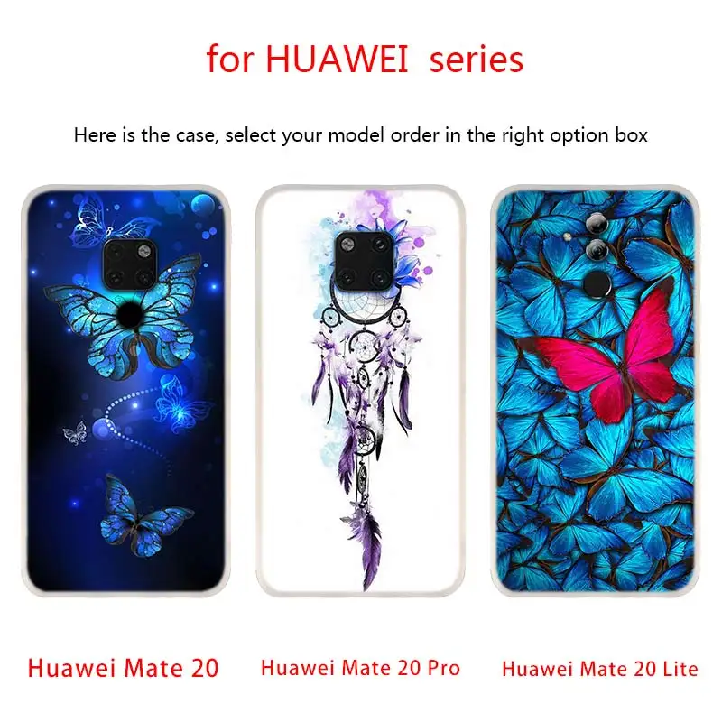 Чехлы для телефонов Huawei Mate 30 20 10 Lite Pro Cover Y5 Y6 Y7 Y9 2019 2018 2017 Nova 3i 4 Hot|Бамперы| |