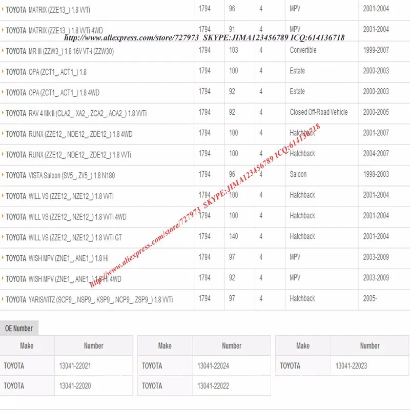 Jicosmoslu: коленчатого вала шатун подшипник для Geely Лотос 11701-22024 13041-22024 M715A R715A двигателя 1ZZ-FE 2ZZ-FE 1 компл. /18 шт