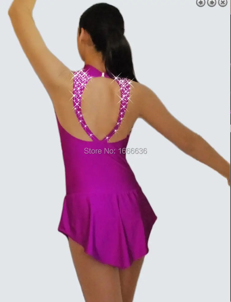 

2016 Hot Sales Figure Ice Skating Dresses For Girls New Brand Vogue Figure Skating Competition Customized Dress DR2969