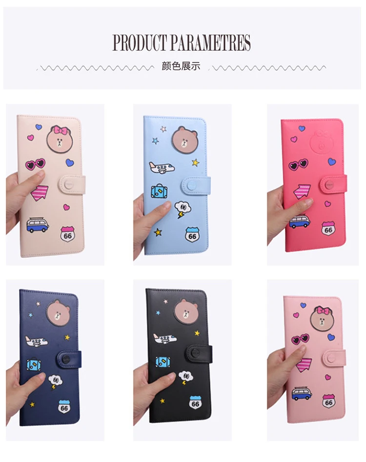 QEHIIE Kawaii, Обложка для паспорта и путешествий, милый Принт, Женский держатель для карт, держатель для паспорта, PU розовый кожаный держатель для карт, Обложка для паспорта