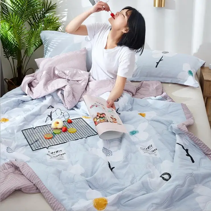 Korean version of washable cotton can wash air conditioned quilts for summer gifts Quilting cover | Дом и сад