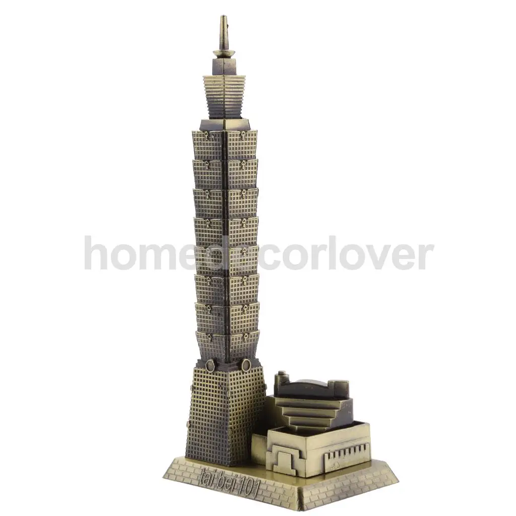 

Taipei 101 Tower Building Architecture Figurine Statue Model of Taiwan Desktop Ornament Travel Souvenir Gift