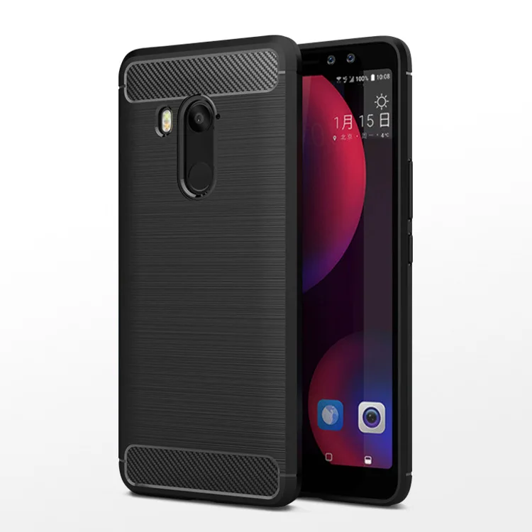 Противоударный мягкий чехол из углеродного волокна для HTC U11 EYES life u11 plus Desire 12 Plus + с