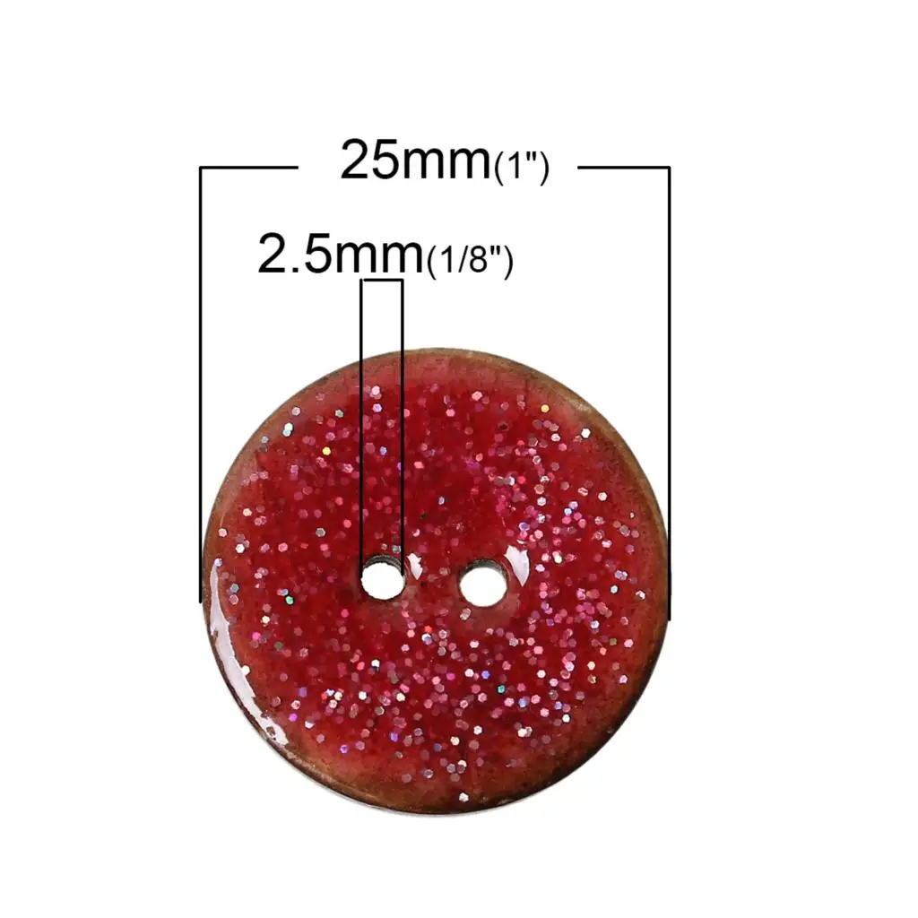 DoreenBeads Кокосовая оболочка швейная кнопка для скрапбукинга круглые натуральные