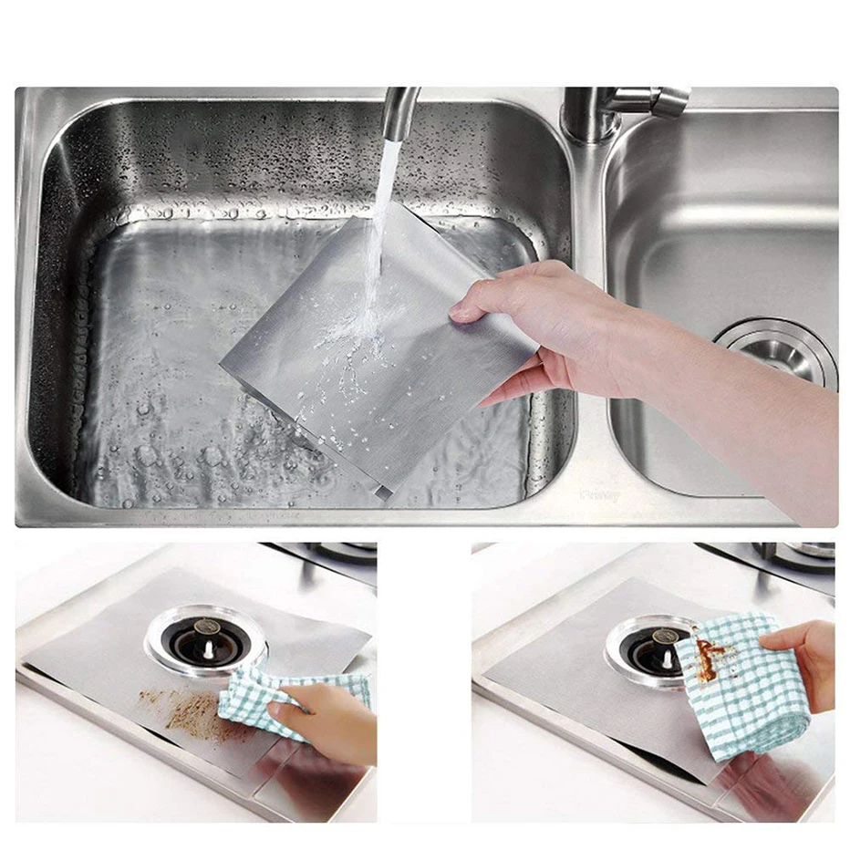 Basedidea 4 шт./компл. защитное покрытие для газовой плиты многоразовая Крышка