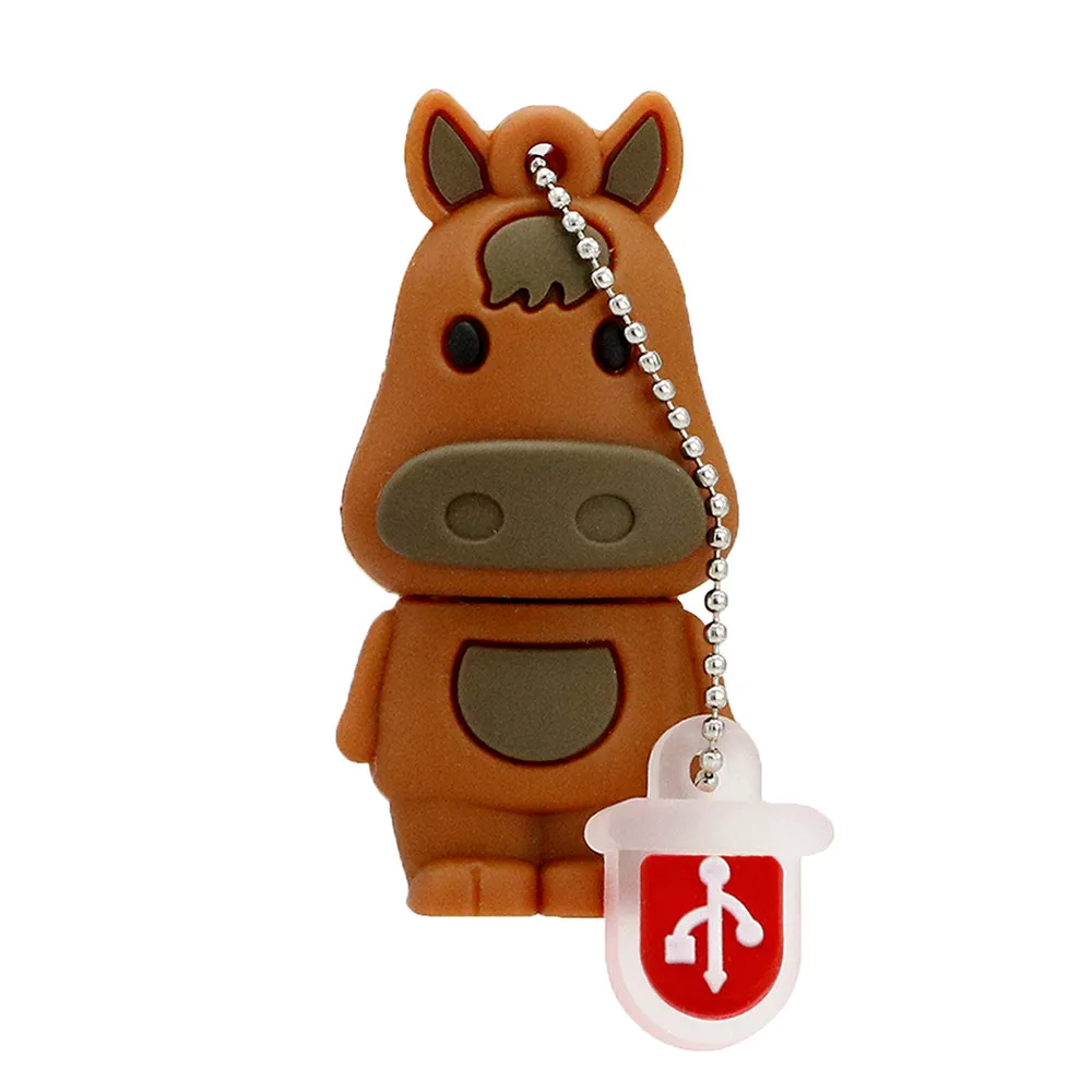 USB флеш-накопитель, Китайский Зодиак, животное, змея, курица, кролик, Usb, тигр, обезьяна, 4 ГБ, 8 ГБ, 16 ГБ, 32 ГБ, 64 ГБ, USB карта памяти, флешка - Цвет: horse