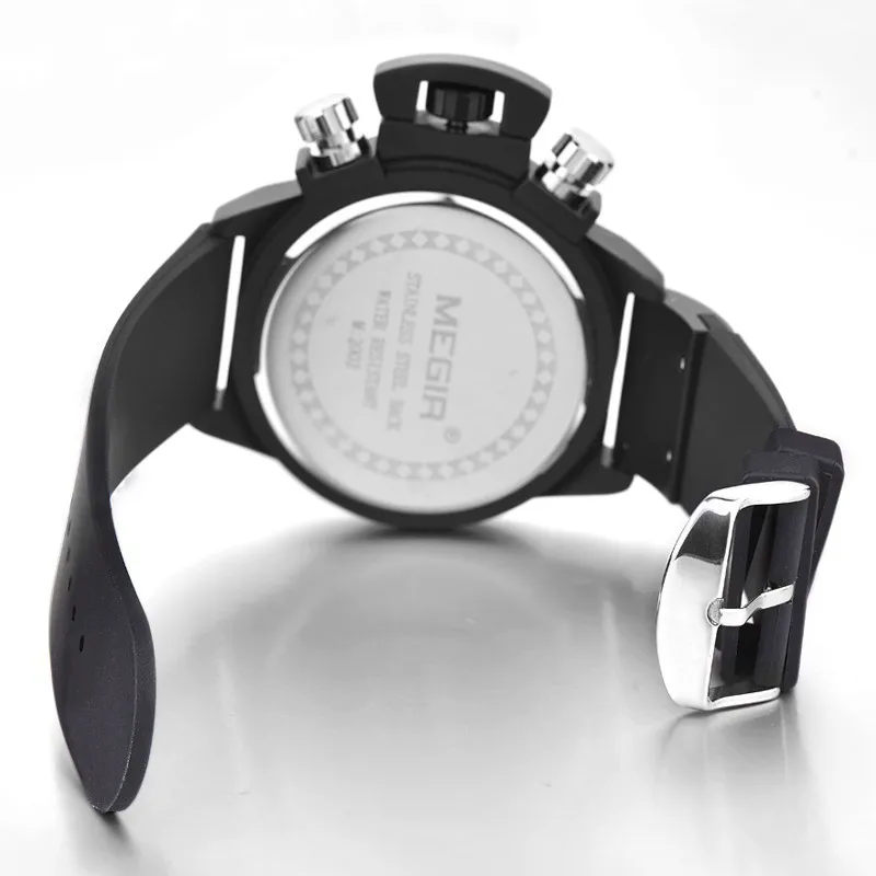 Часы Megir Мужские кварцевые спортивные люксовые брендовые модные стильные с
