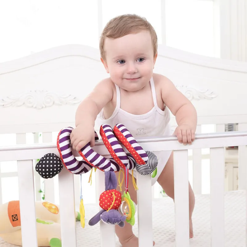 0-2 Years Baby Rattles Newborn Infant Teethers Toy Stroller Crib Bed Around Ring Bell Vocal Toys For Children Kids Birthday Gift | Игрушки и