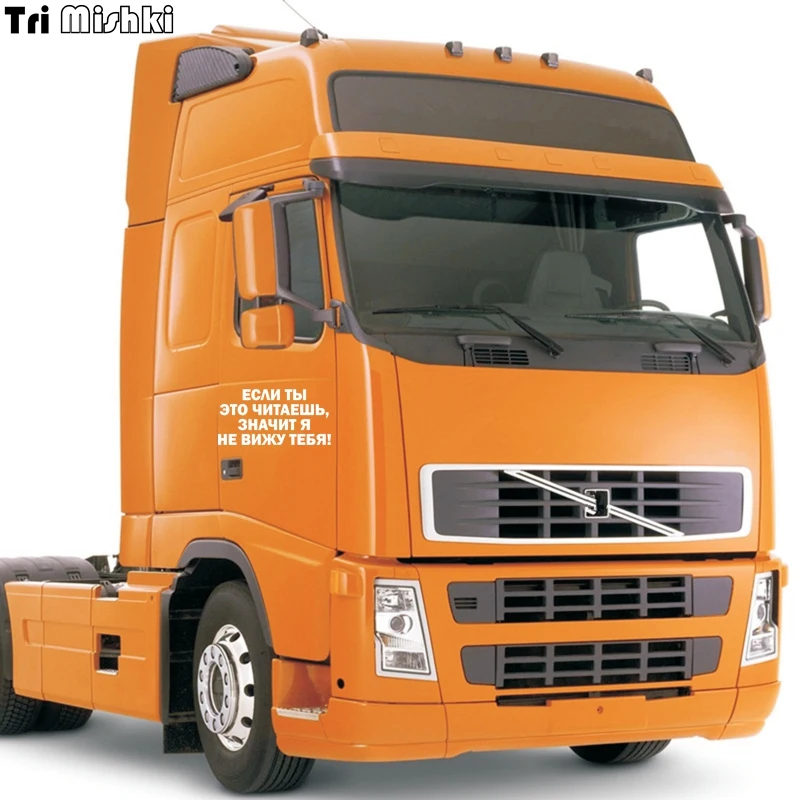 Tri Mishki HZX1050 #30*15 см если ты это читаешь значит я не вижу тебя наклейки на авто