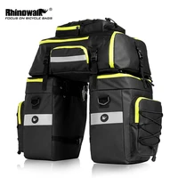rhinowalk mtb bicycle carrier bag rear rack bike trunk bag luggage pannier 3 in 1 cycling double side back seat bags