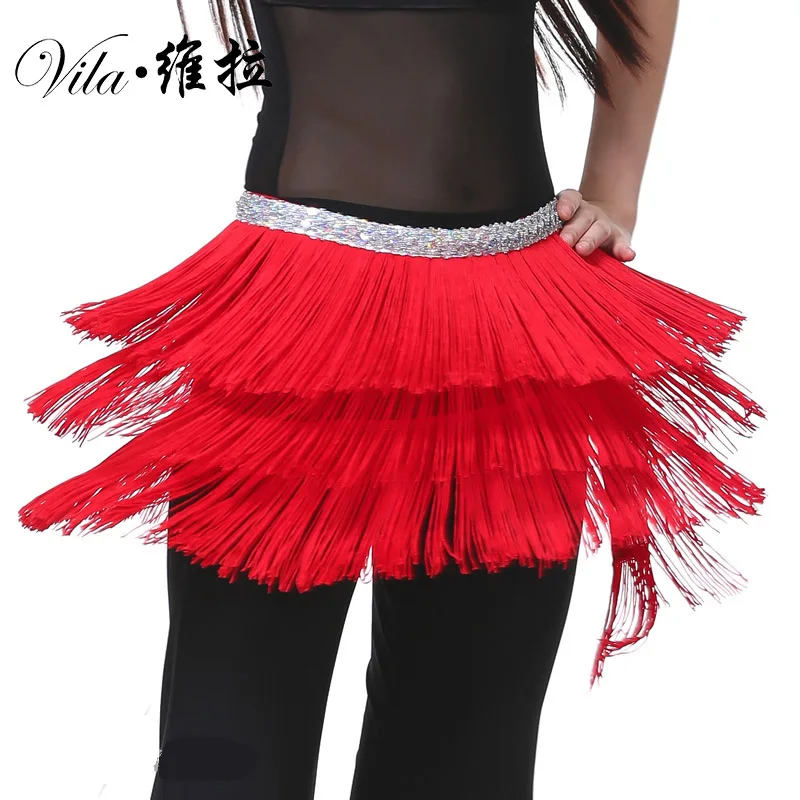 Cheap Belly Dance Clothes Accessories Stretchy Long Tassel Belt Hand Crochet Hip Scarf Coin | Тематическая одежда и