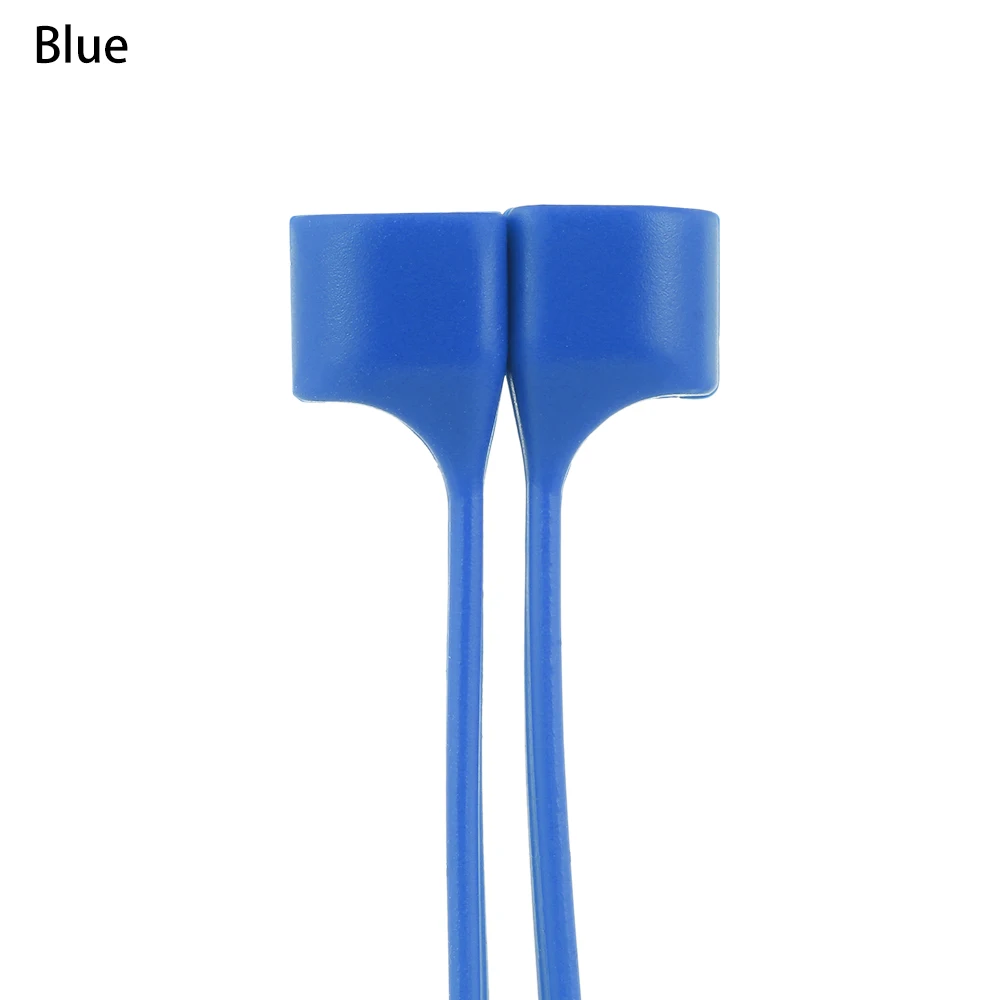 blue Модные наушники анти-потеря ремень Магнитная Петля Веревка кабель Airpods магнит ремень аксессуары для Apple AirPods - Цвет: blue