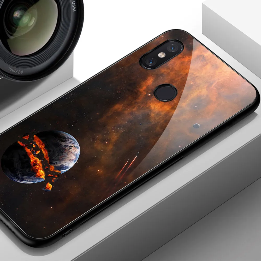 Чехол FinderCase для Xiao mi 8, чехол для Galaxy Space, жесткая Задняя стеклянная крышка для телефона mi x 2 2 s, чехол Xiaomi mi 8 9 SE lite Max 3
