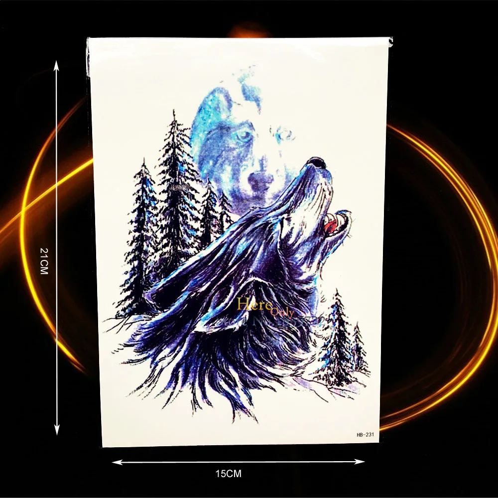 Временные тату наклейки волк король 1 шт.|stickers furniture|sticker lightsticker cartoon |