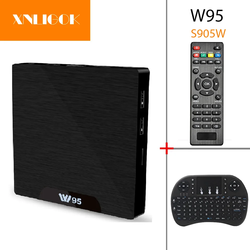 ТВ приставка W95 Android 7 1 четырехъядерный Amlogic S905W Cortex A53 ГБ/8 ГБ 2 3D медиаплеер 4 ГГц Wi Fi