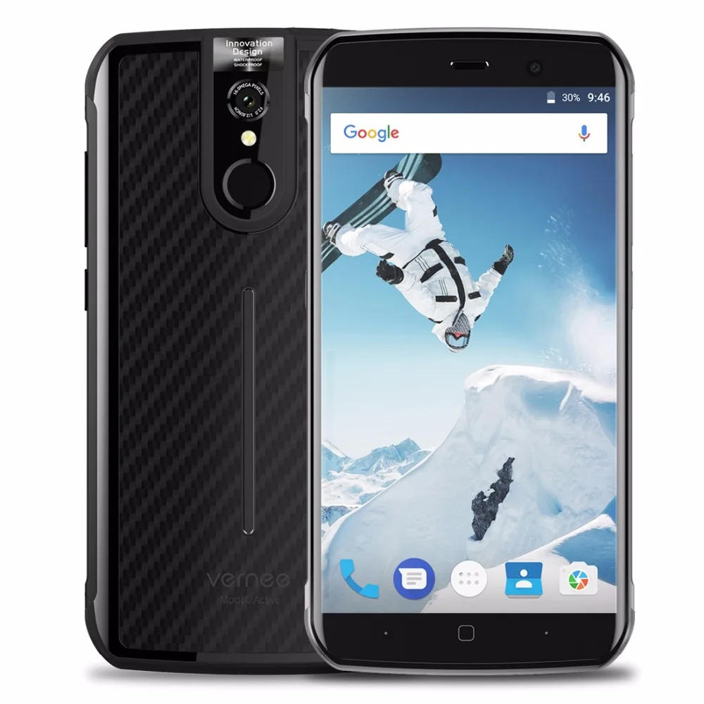 Vernee Active 4 г LTE мобильный телефон 5.5 ''IP68 Водонепроницаемый Android 7.0 helio P25