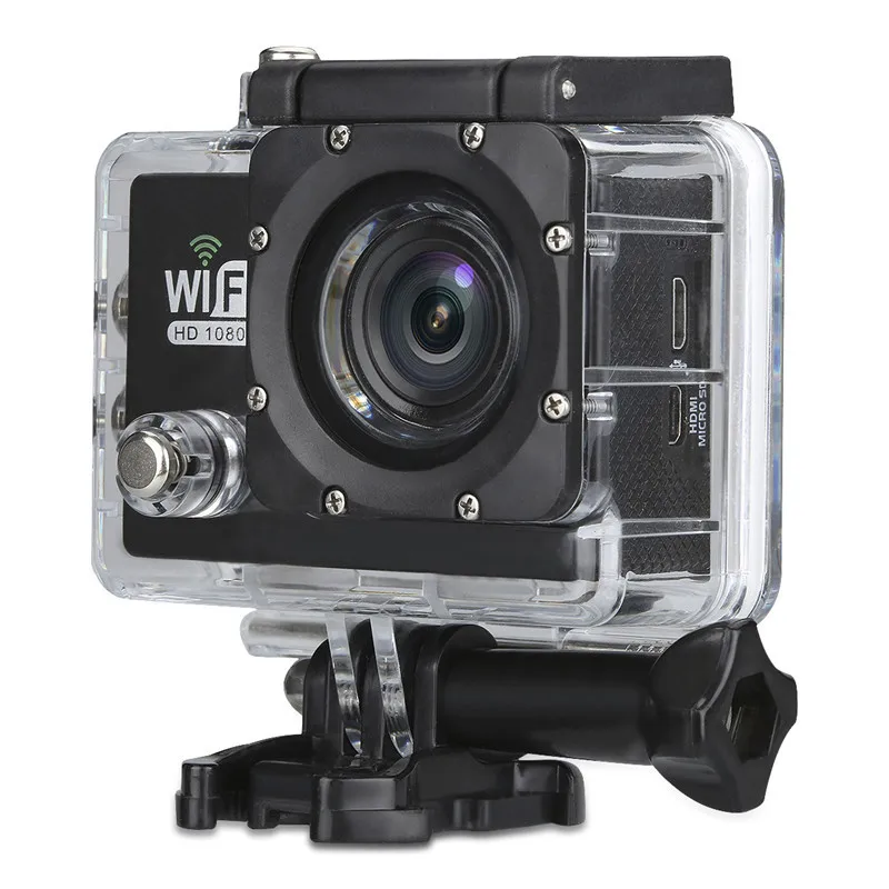 4 К 1080 P/30fps мини шлем Cam Wi Fi 2 0 &quot170D Водонепроницаемый Спорт Камера видеокамера Pro