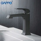 Смеситель для раковины GAPPO, черный латунный кран для ванной комнаты, водопад