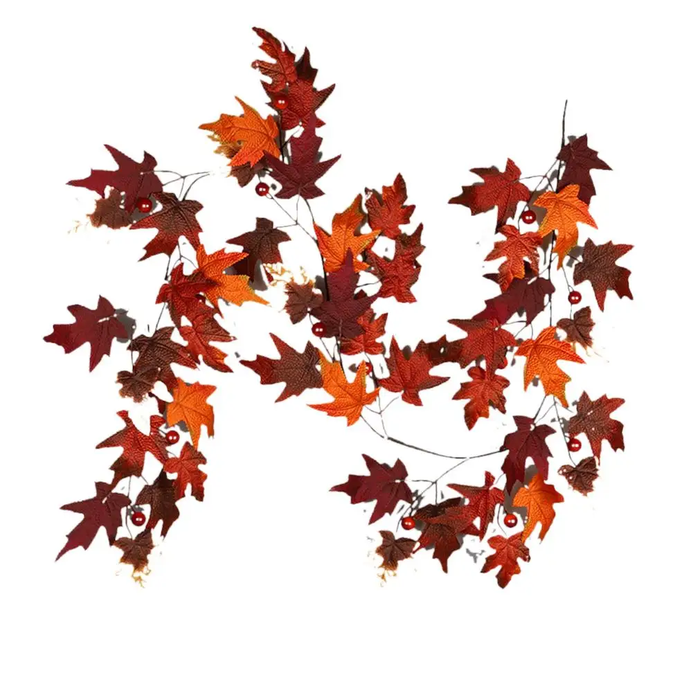 Благодарения венок гирлянды светильник s светодиоды с кленовыми листьями