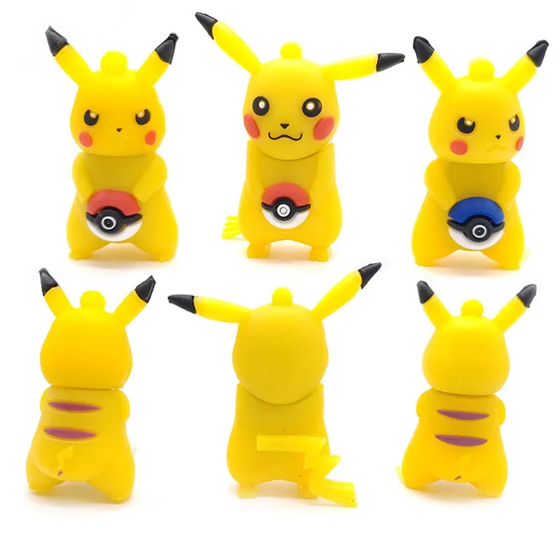 Мультфильм Милый Пикачу pokemon pen drive usb2.0 флэш-накопитель 64 ГБ 32 16 8 4 карта памяти