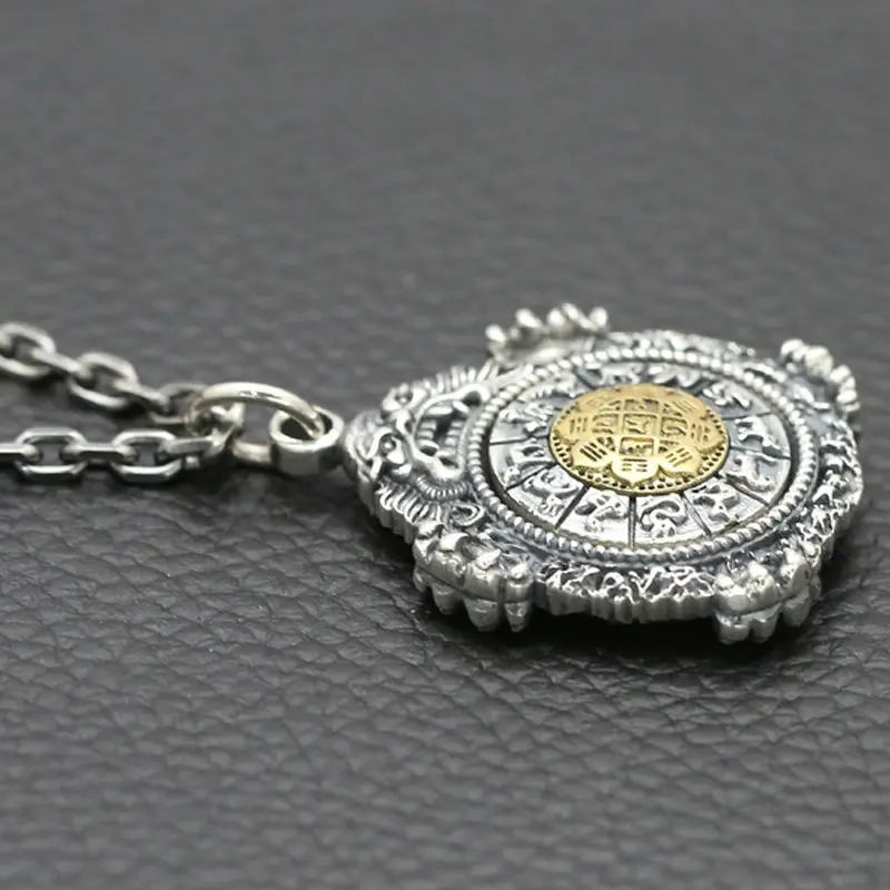 100% Подвеска из настоящего серебра аксессуары для мужчин фирменное ювелирное