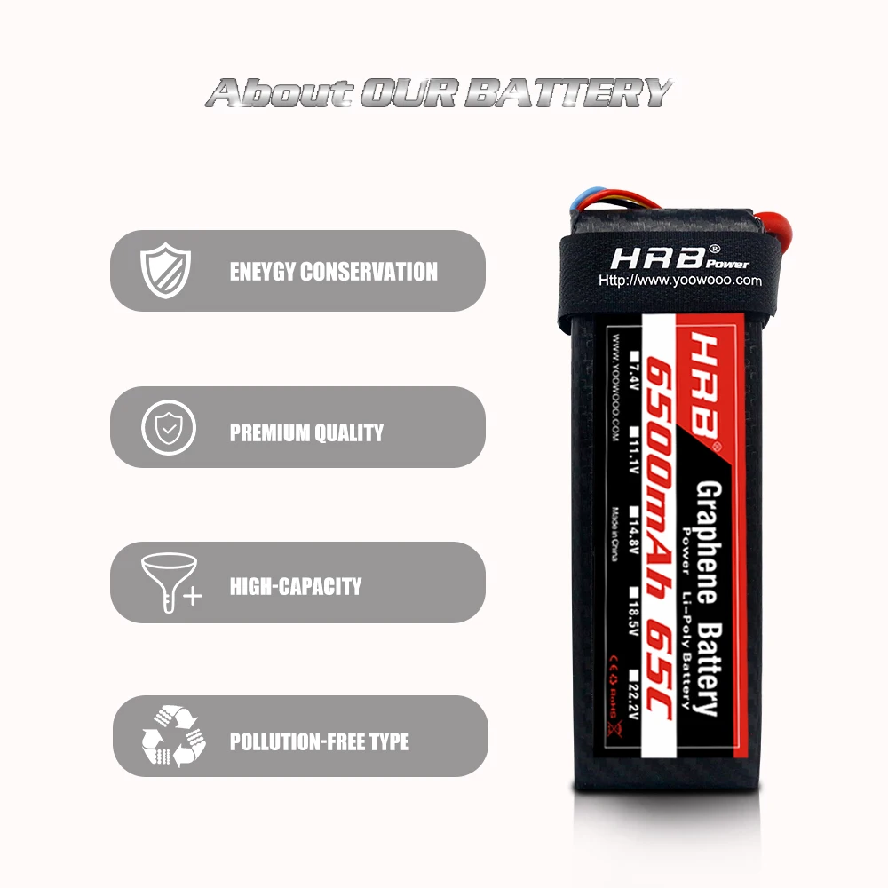 Графен аккумулятор HRB Lipo 2S 3S батарея 65C 130C высокая разгрузка 6S 7 4 в 11 1 14 8 18 5 22 2 6500