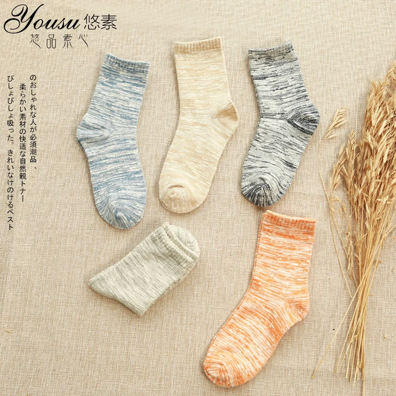 

Hot Sales Fashion 100% Cotton Men's Socks 5PCS/LOT Socks Stripped Men's Socks for Four Seasons Man Socks High Quality