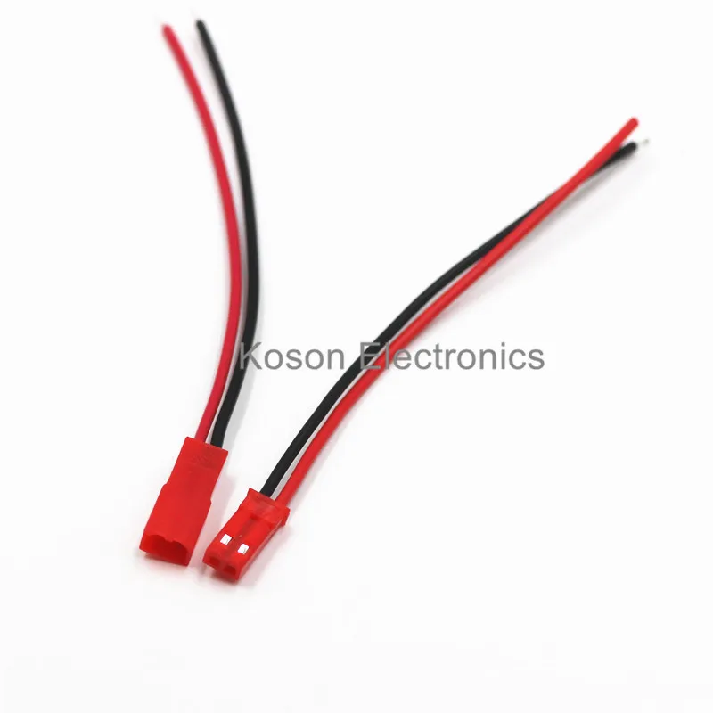 

5Pairs 200mm JST Connector Plug Cable Male+Female for RC Battery