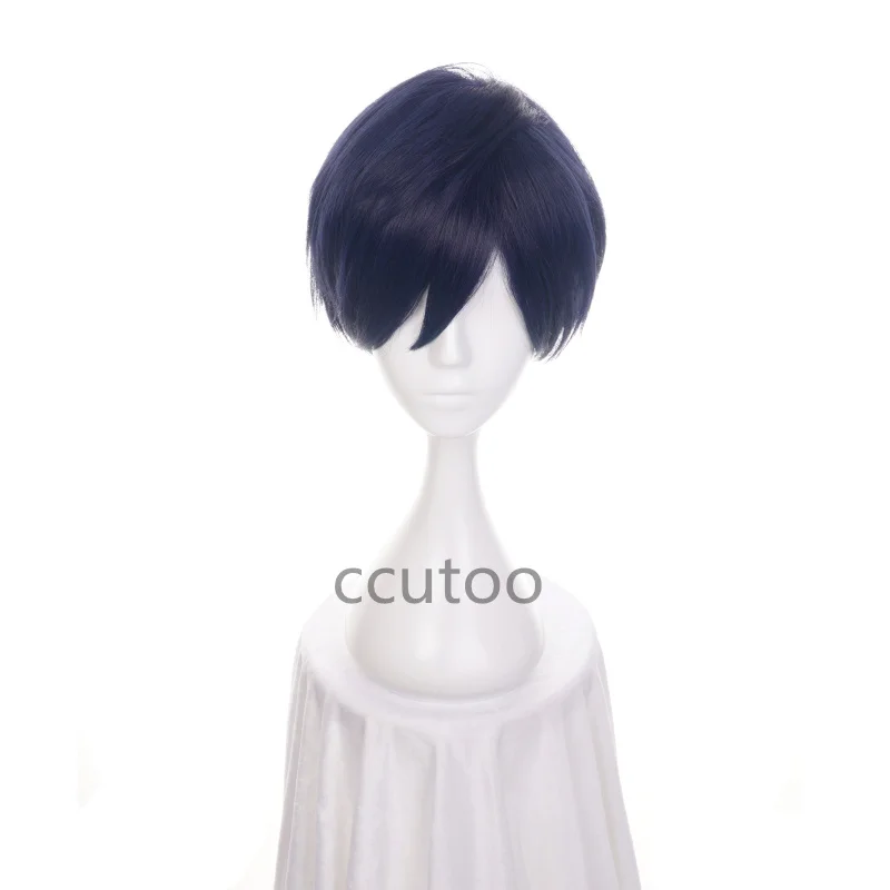 Ccutoo 1" My Hero Academy Baku no Hero Academy Tenya Lida темно-синие короткие синтетические волосы косплей парик теплостойкое волокно