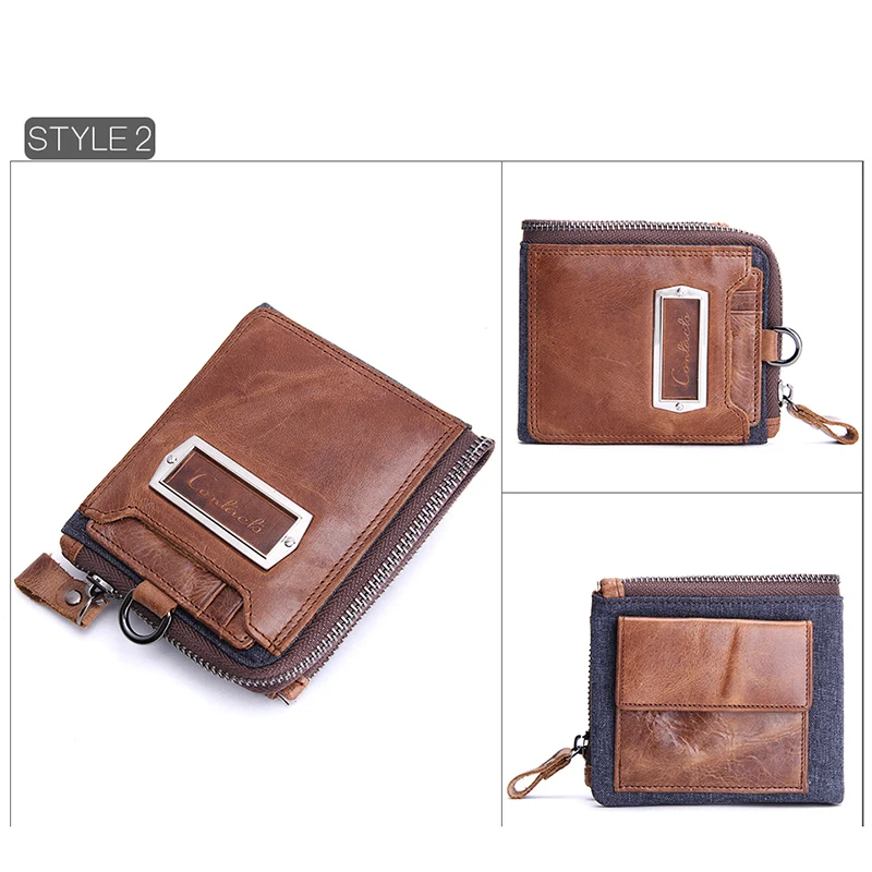 CONTACT'S Мужской органайзер из натуральной коровьей кожи кошельки с отделением