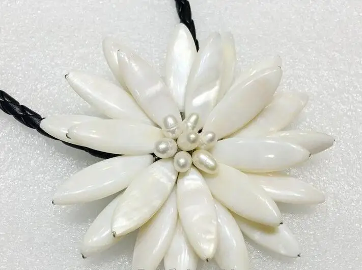 Новый 18 дюймов натуральный белый из перламутровых раковин водяная лилия лотоса