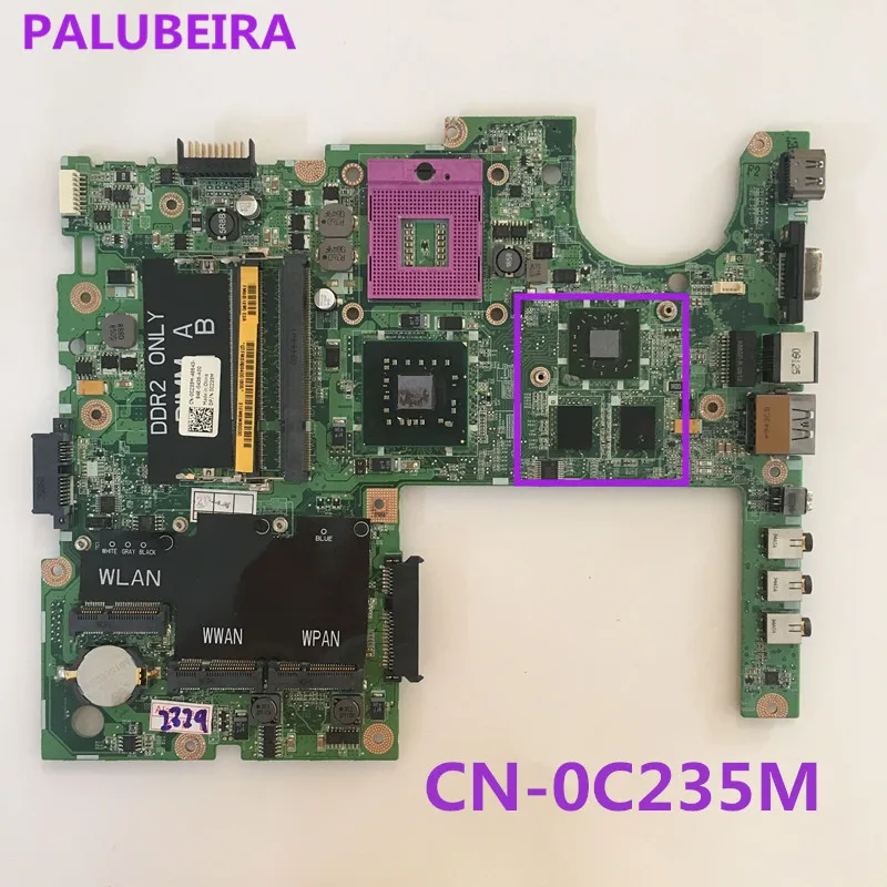 PALUBEIRA DA0FM8MB8E0 для DELL 1555 материнской платы ноутбука PGA 478 DDR2 0C235M CN 100% Тесты