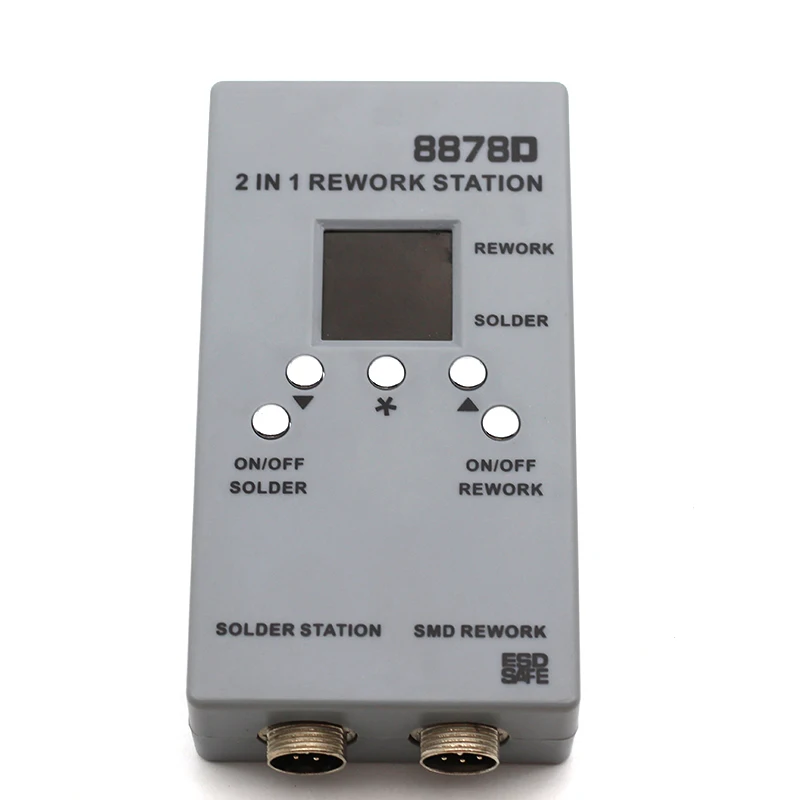 8878D двойной цифровой 2 в 1 SMD паяльная станция горячего воздуха нагнетатель