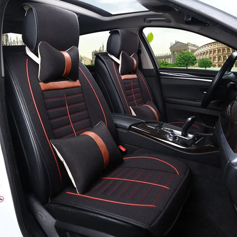 Хлопок белье сиденья для Nissan GTR 370Z патруль NV200 Паладин пикап Versa sentra Altima Bluebird 5