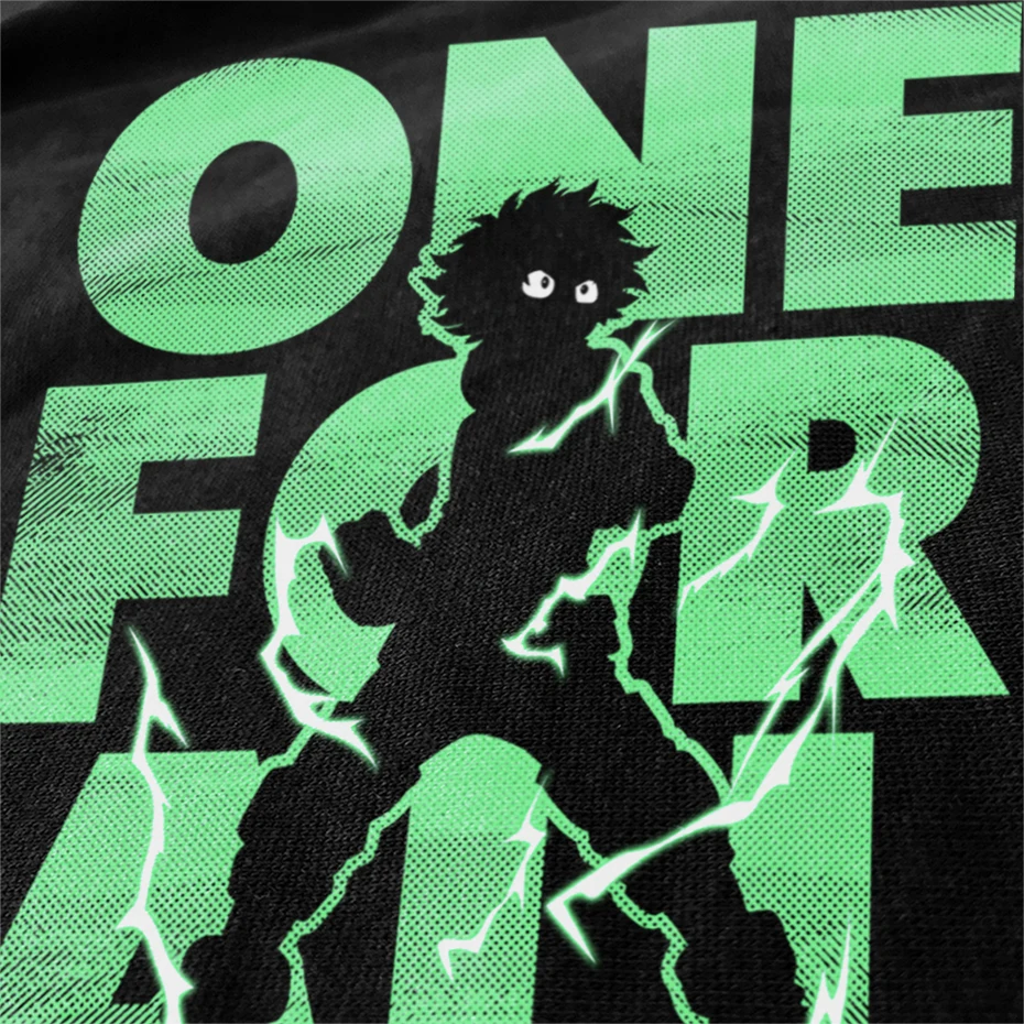 Футболка Boku no Hero Академия один для всех Midoriya Izuku Мужская Уличная одежда Харадзюку