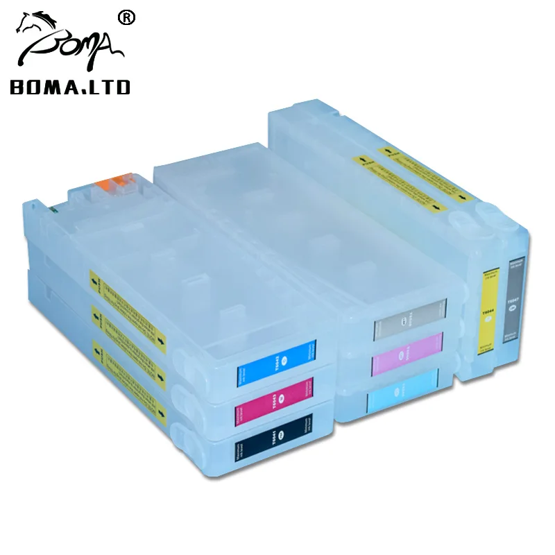 7880 9880 Show ink Level Chip Empty Refillable Ink Cartridges For EPSON Stylus Pro 7880 9880 Printer T6041-T6047 T604