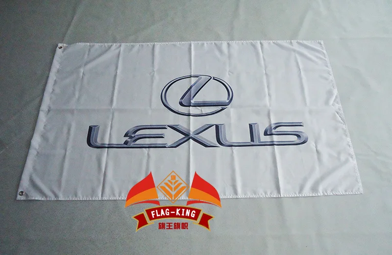 Флаг бренда lexus для автомобилей 3x5 футов 150x90 см флаг 100D полиэстер|car brand flags|car flagbrand