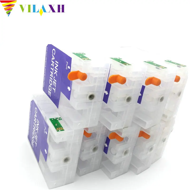 Vilaxh pro 3800 9 шт. видов цветов T5801 T5809 пустой многоразовый картридж для принтера epson