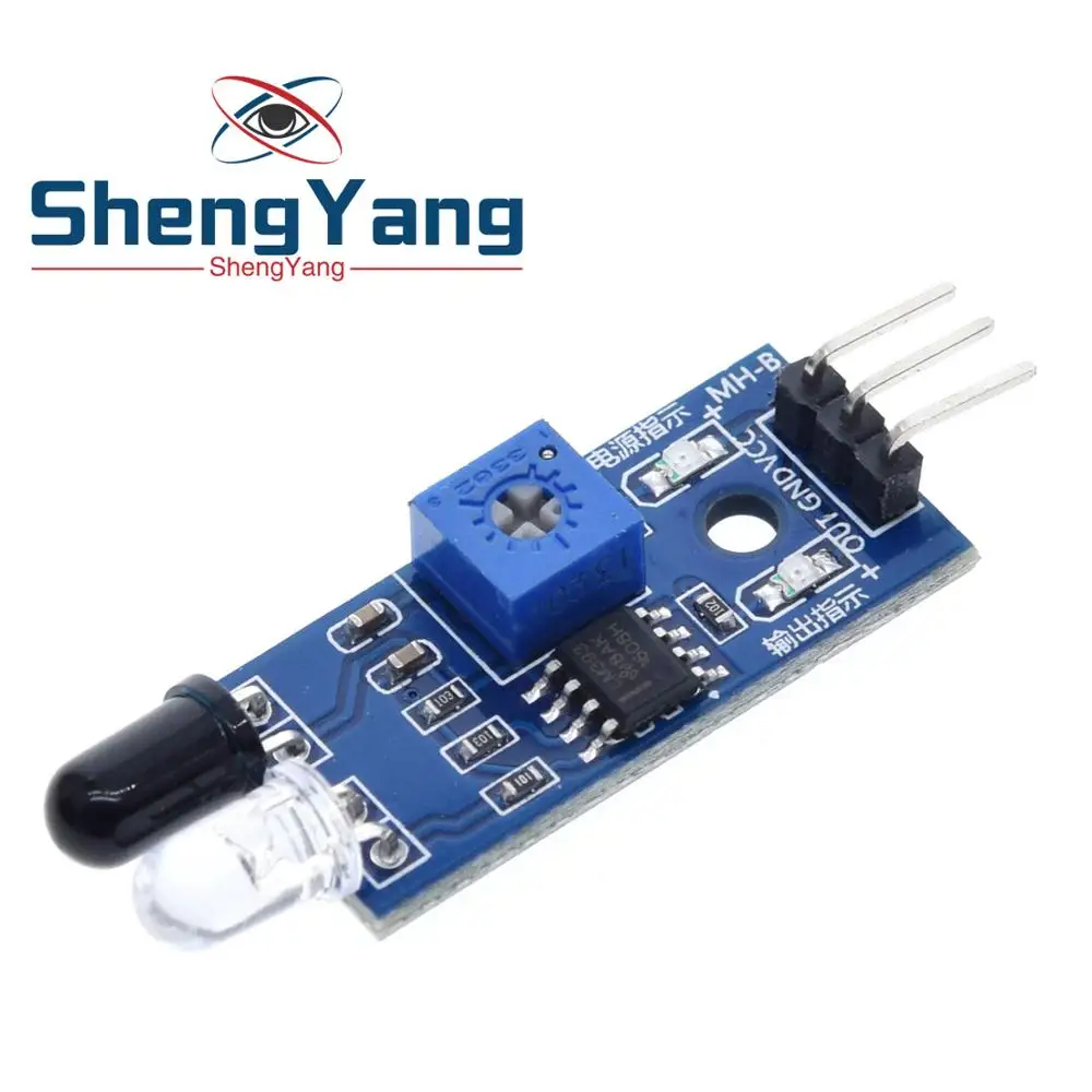 1 шт. Шэньян ИК инфракрасный обходом препятствий Сенсор модуль для Arduino «Робокар Поли» 3-жильный светоотражающий фотоэлектрический Новогодняя фарфор