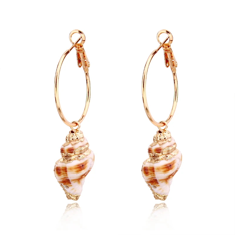 Новинка 2 пары серьги из натуральной раковины 2019 для женщин классические длинные