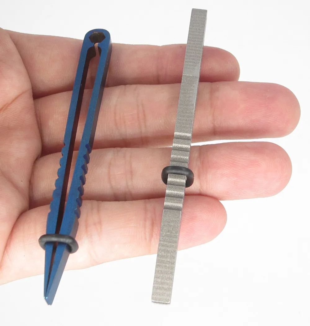 Титановый Пинцет tc4 ti EDC зубчатый зажим зажимной гаджет походный карманный многофункциональный дорожный зажим мини-инструмент