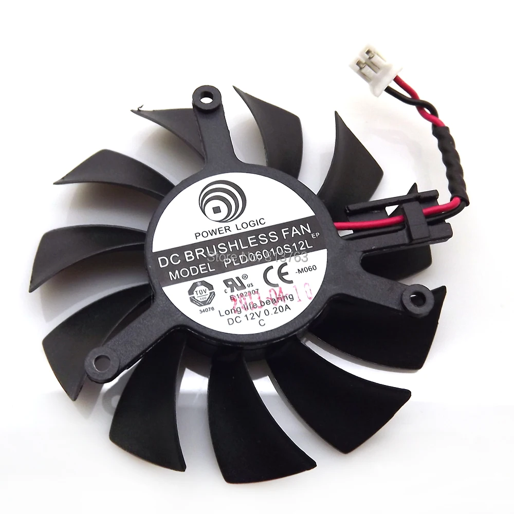 PLD06010S12L 55 мм 39 x 12 в 0 20 А 2 провода для MSI N440GT Blizzard V5 охлаждающий вентилятор