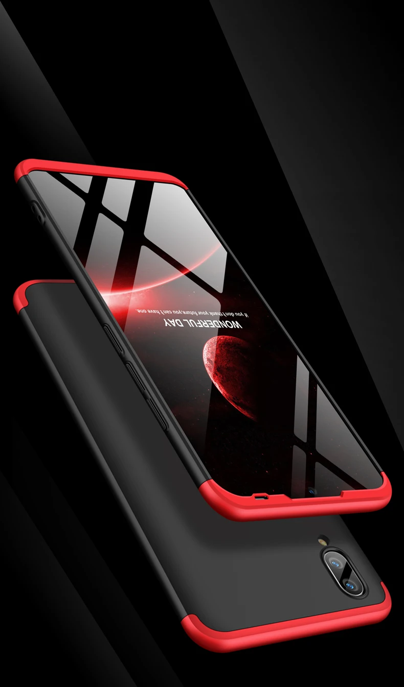 Чехол для VIVO Y91c, роскошный чехол, 3 в 1, полное защитное кольцо, магнитный держатель, ударопрочный корпус для VIVO Y91i Y93s, чехол