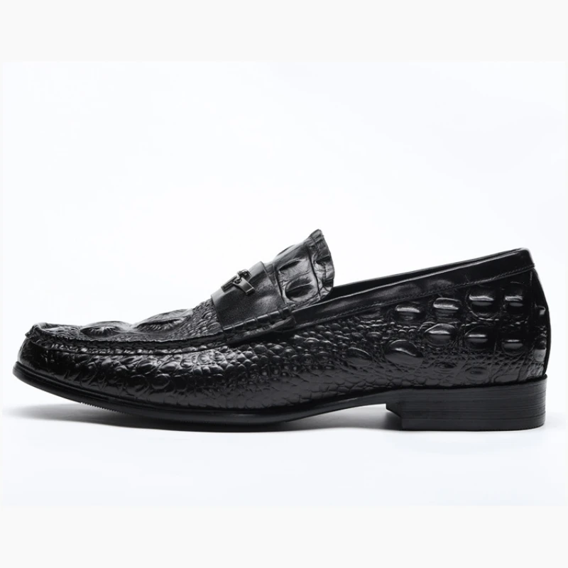 2021 мужская повседневная обувь на плоской подошве из натуральной кожи Лоферы