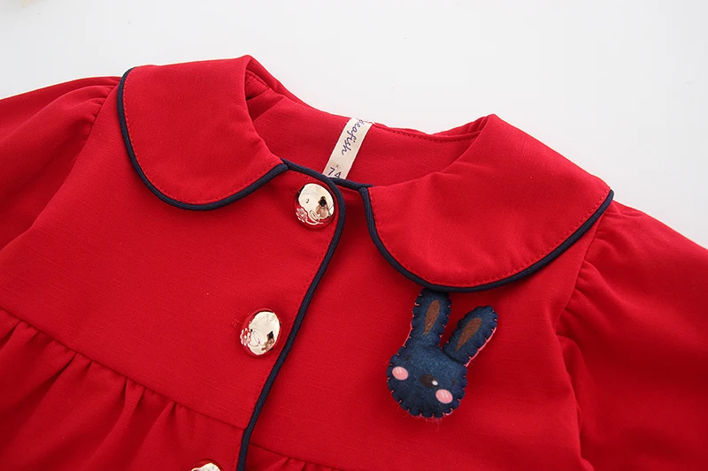 Новинка осени 2018 года детское весеннее пальто с отложным воротником для девочек